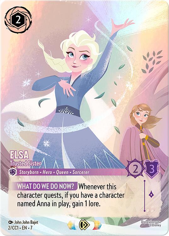 Elsa - Trusted Sister (2) [Disney Lorcana Promo Cards]