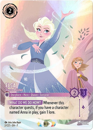 Elsa - Trusted Sister (2) [Disney Lorcana Promo Cards]
