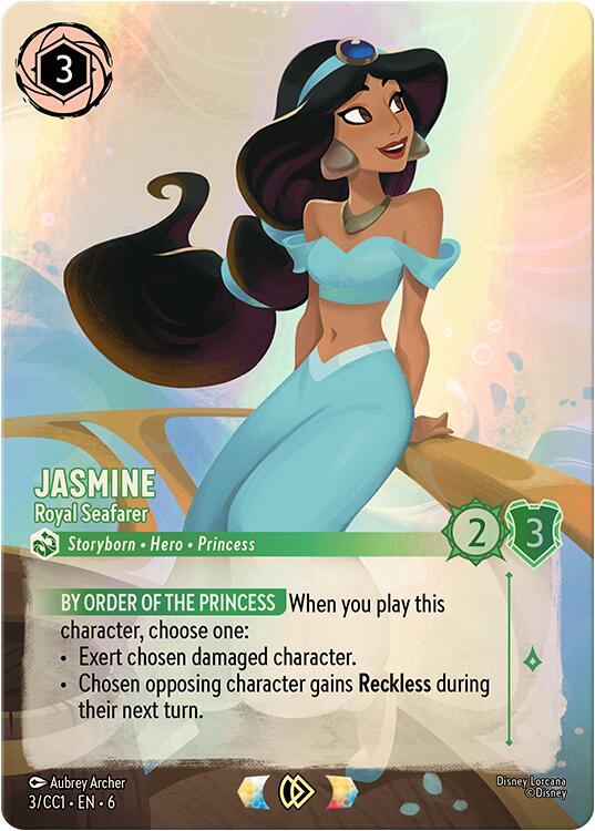 Jasmine - Royal Seafarer (3) [Disney Lorcana Promo Cards]