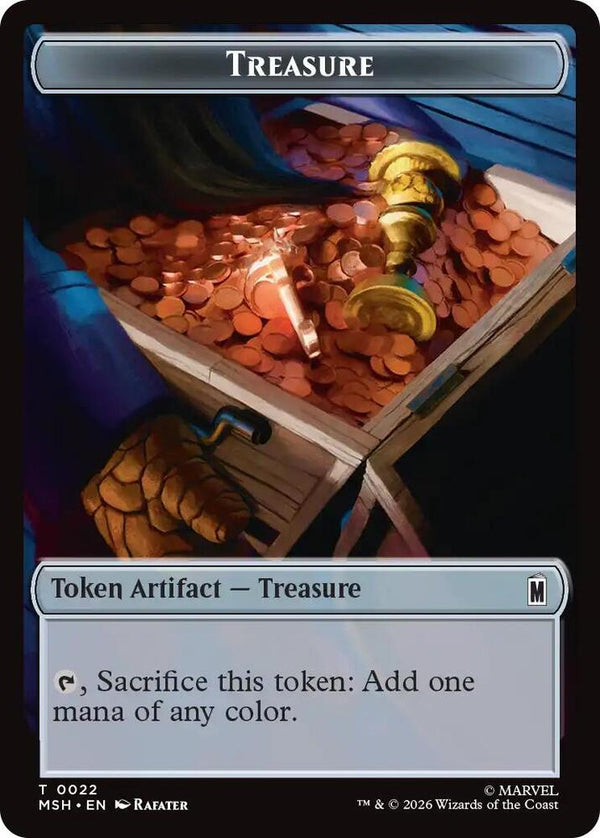 Treasure (022) // Rogue (009) Double-Sided Token (22 // 9) [Marvel Super Heroes Commander]