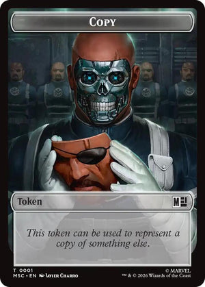 Copy (001) // Wall (003) Double-Sided Token (1 // 3) [Marvel Super Heroes Commander]