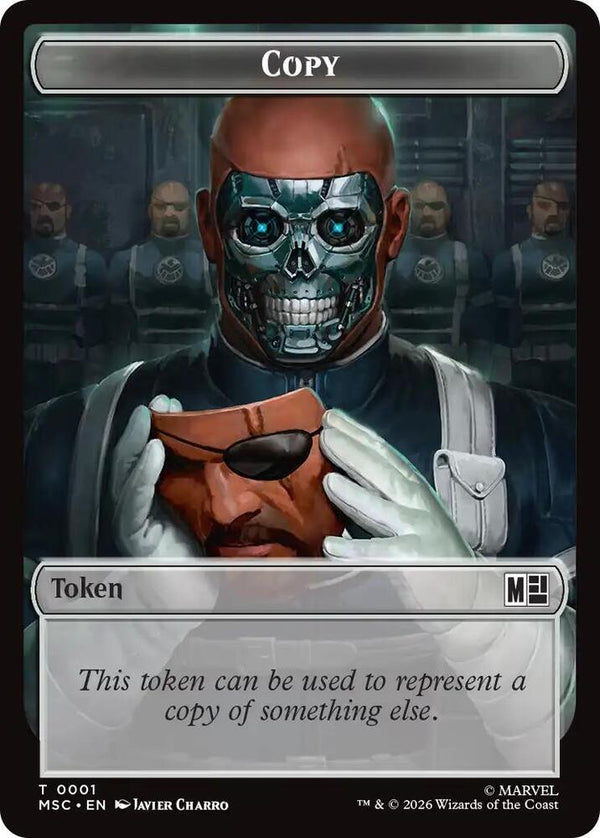 Copy (001) // Wall (003) Double-Sided Token (1 // 3) [Marvel Super Heroes Commander]