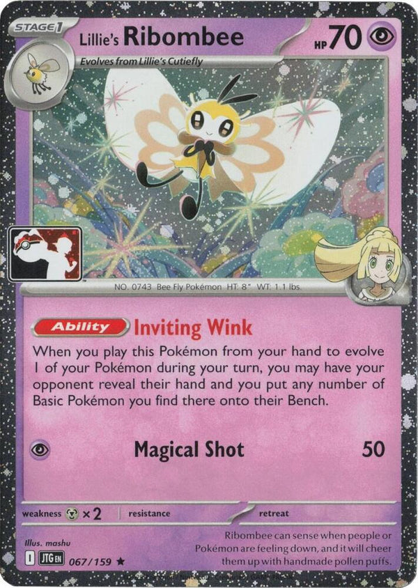 Lillie's Ribombee - 067/159 (Cosmos Holo) [Prize Pack Series Cards]