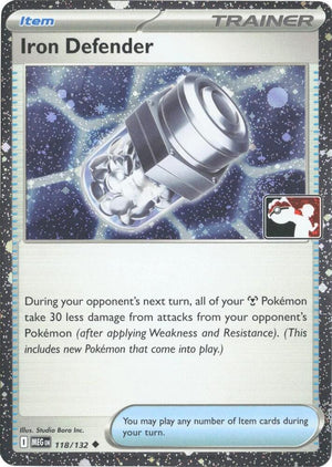 Iron Defender - 118/132 (Cosmos Holo) [Prize Pack Series Cards]