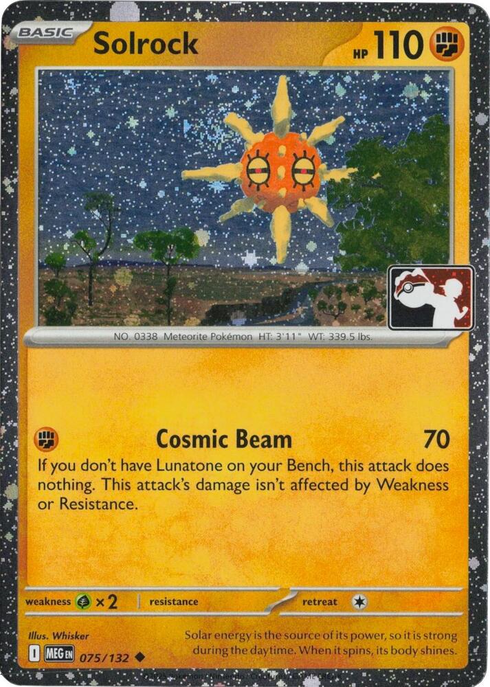 Solrock - 075/132 (Cosmos Holo) [Prize Pack Series Cards]
