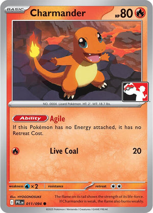 Charmander - 011/094 [Prize Pack Series Cards]