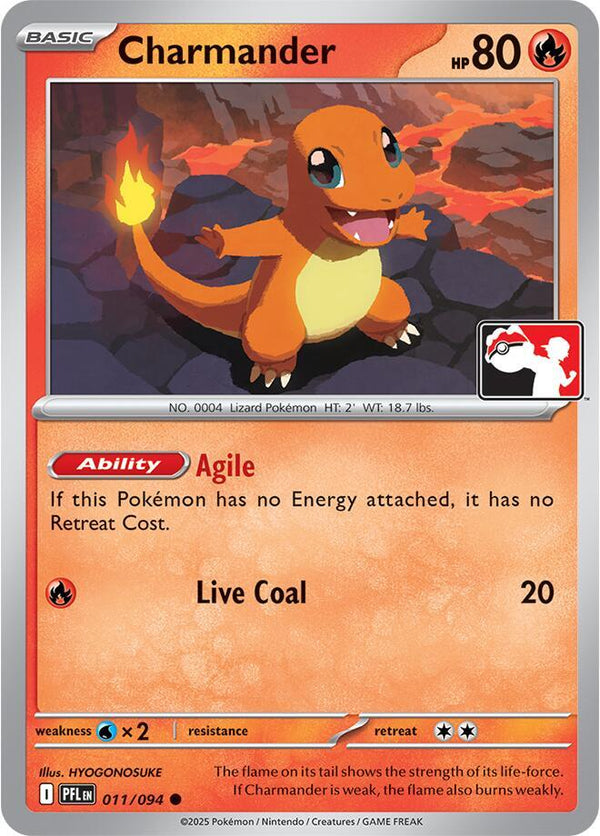 Charmander - 011/094 [Prize Pack Series Cards]