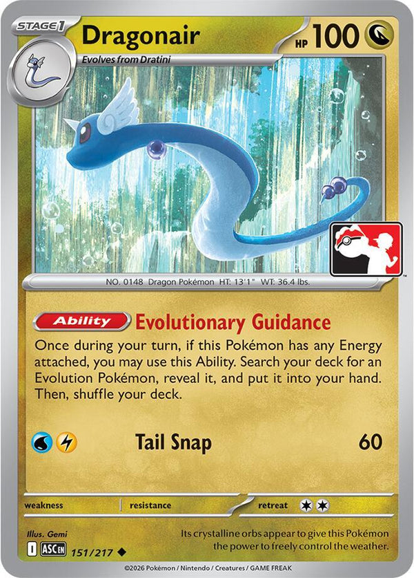 Dragonair - 151/217 [Prize Pack Series Cards]