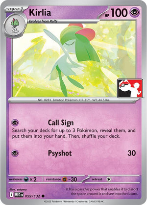 Kirlia - 059/132 [Prize Pack Series Cards]