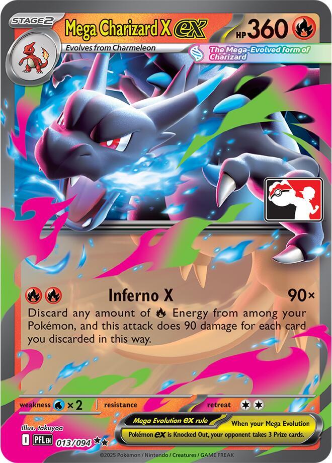 Mega Charizard X ex - 013/094 [Prize Pack Series Cards]
