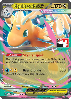 Mega Dragonite ex - 152/217 [Prize Pack Series Cards]