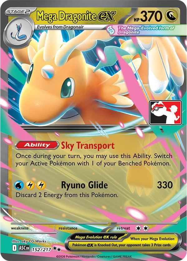 Mega Dragonite ex - 152/217 [Prize Pack Series Cards]