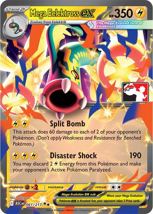 Mega Eelektross ex - 061/217 [Prize Pack Series Cards]
