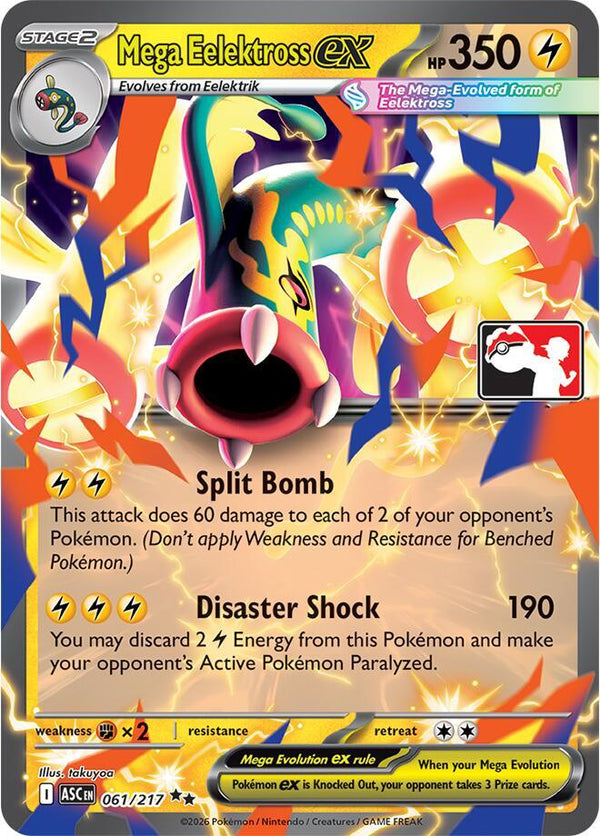 Mega Eelektross ex - 061/217 [Prize Pack Series Cards]