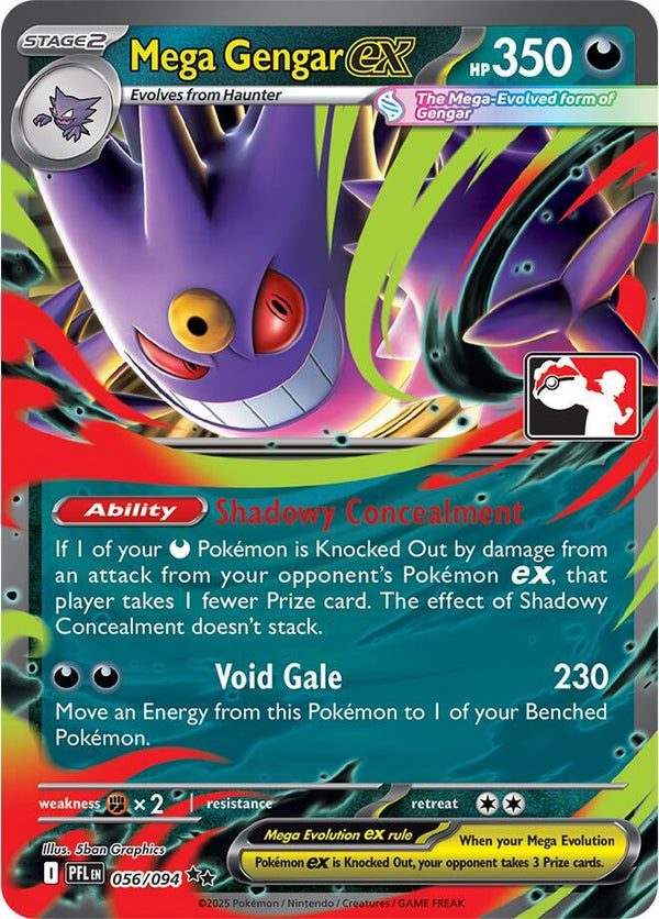 Mega Gengar ex - 056/094 [Prize Pack Series Cards]