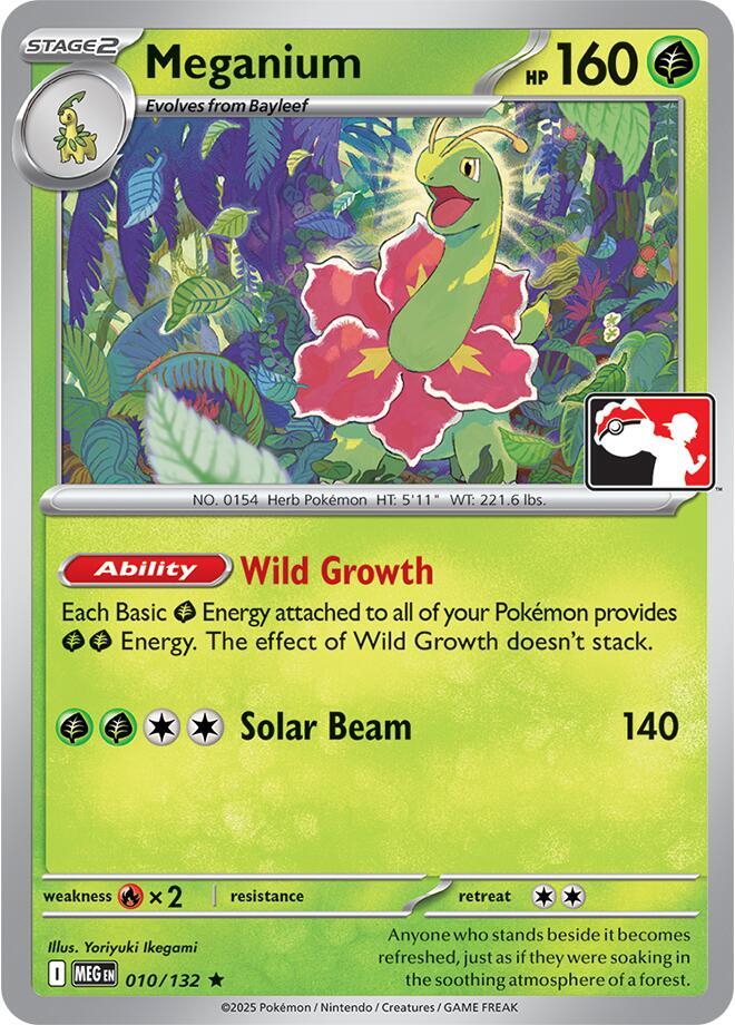 Meganium - 010/132 [Prize Pack Series Cards]