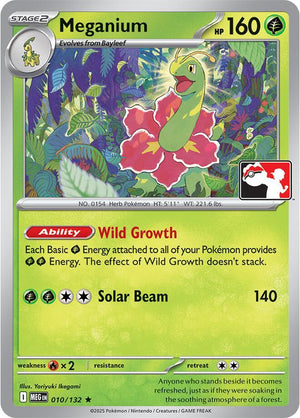 Meganium - 010/132 [Prize Pack Series Cards]