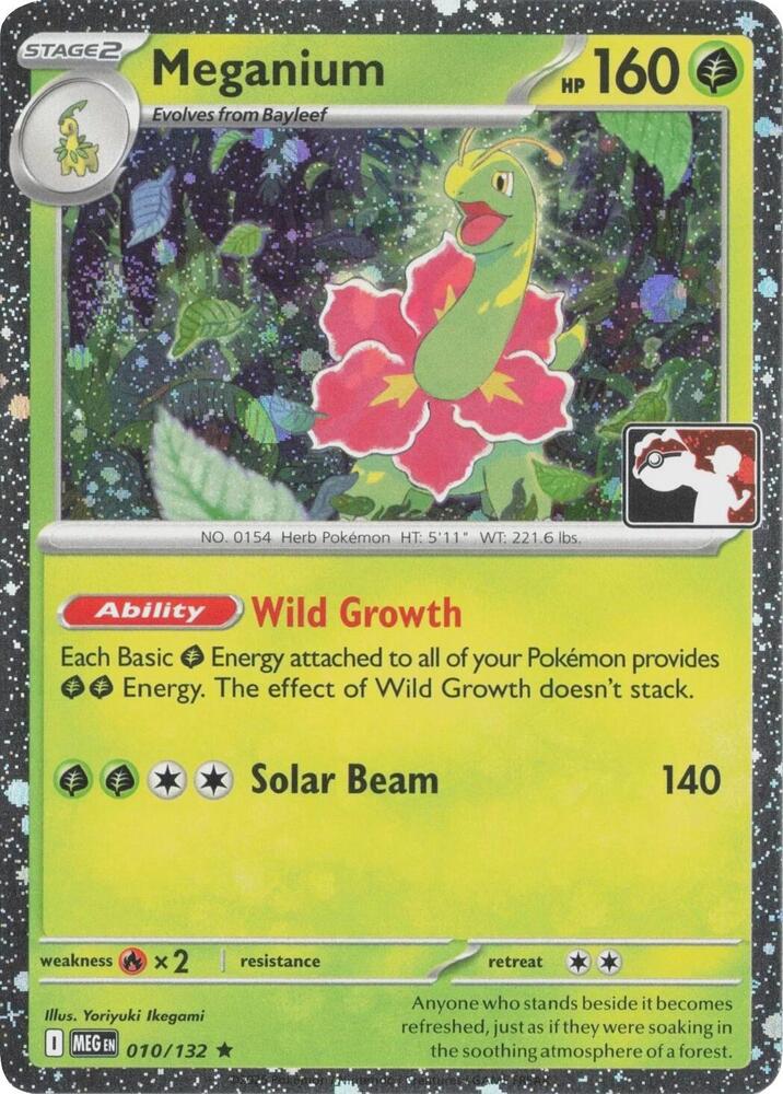 Meganium - 010/132 (Cosmos Holo) [Prize Pack Series Cards]