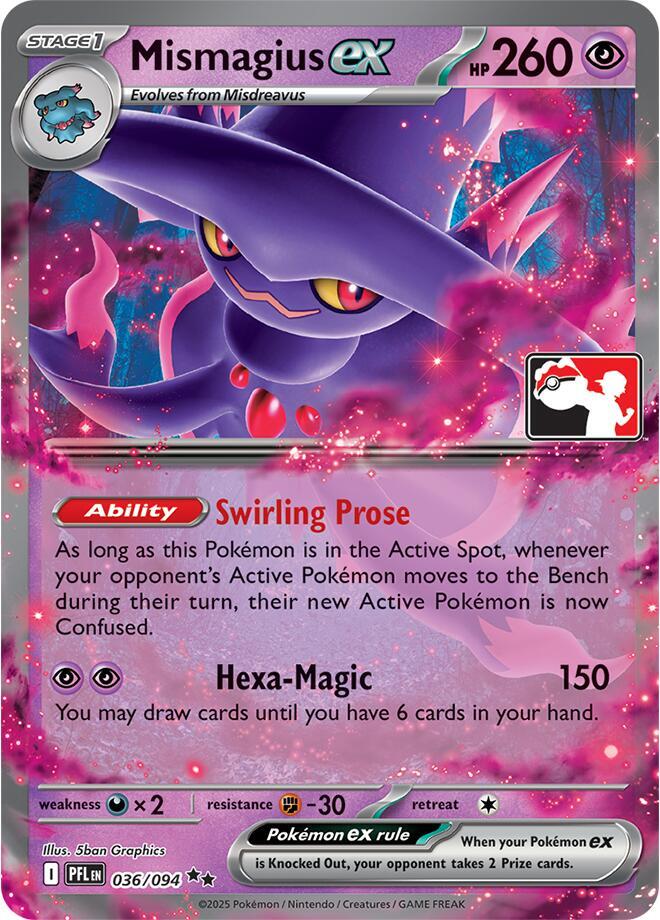 Mismagius ex - 036/094 [Prize Pack Series Cards]
