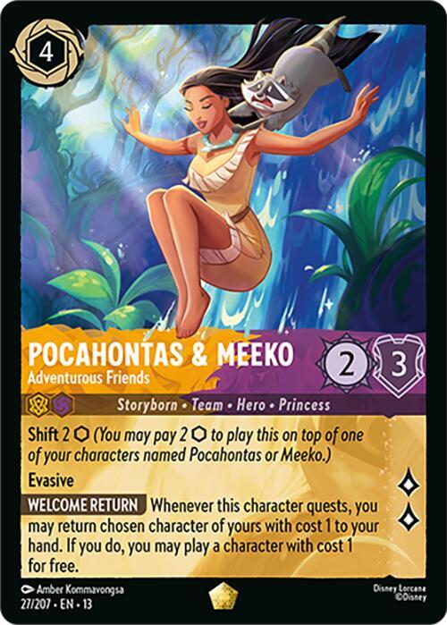 Pocahontas & Meeko - Adventurous Friends (27/204) [Attack of the Vine!]