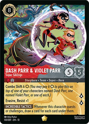 Dash Parr & Violet Parr - Super Siblings (133/204) [Attack of the Vine!]