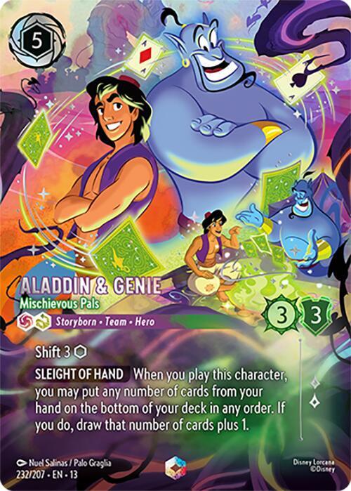 Aladdin & Genie - Mischievous Pals (Enchanted) (232/204) [Attack of the Vine!]