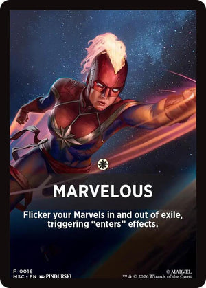 Marvelous Theme Card (16) [Marvel Super Heroes Commander]