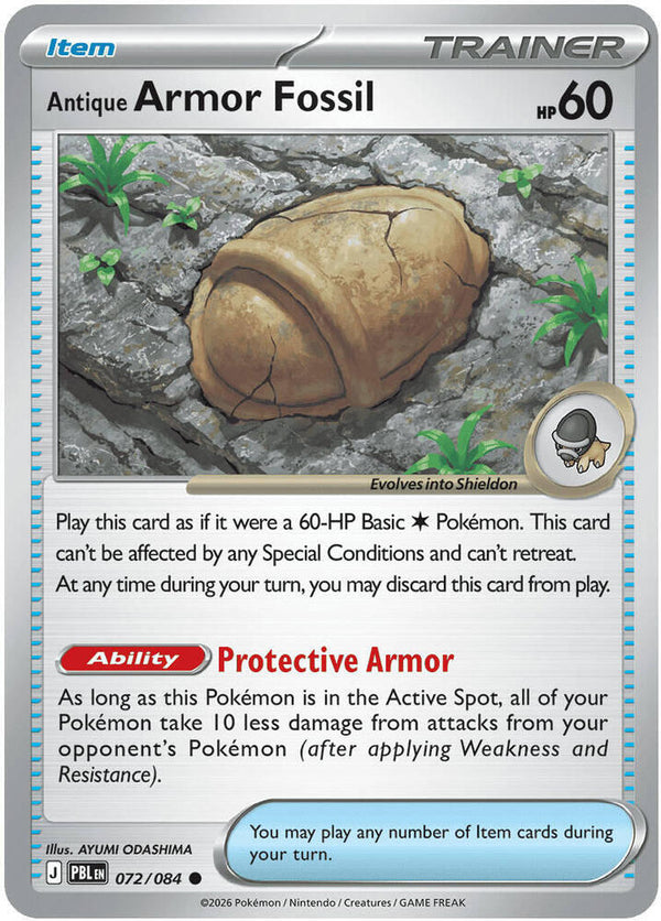 Antique Armor Fossil (072/084) [ME05: Pitch Black]