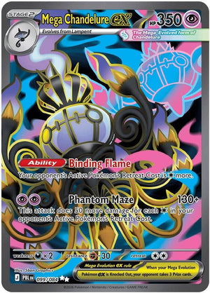 Mega Chandelure ex - 099/084 [ME05: Pitch Black]