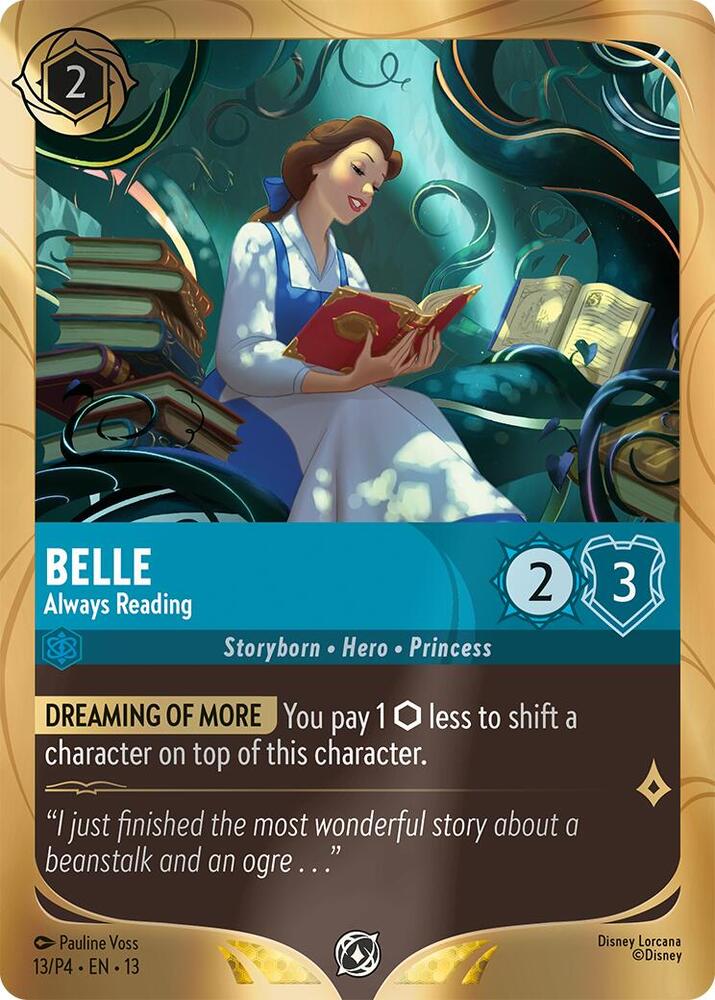 Belle - Always Reading (13) [Disney Lorcana Promo Cards]
