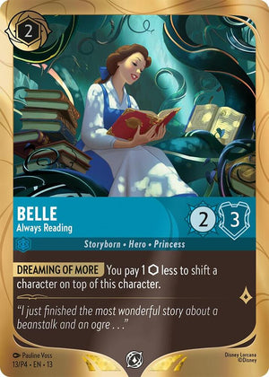Belle - Always Reading (13) [Disney Lorcana Promo Cards]