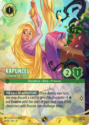 Rapunzel - Escaping the Tower (Store Championship) (16) [Disney Lorcana Promo Cards]