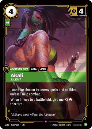 Akali, Silent (038/166) [Vendetta]