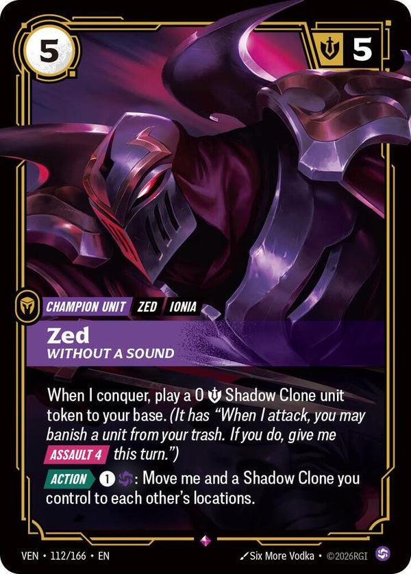 Zed, Without a Sound (112/166) [Vendetta]