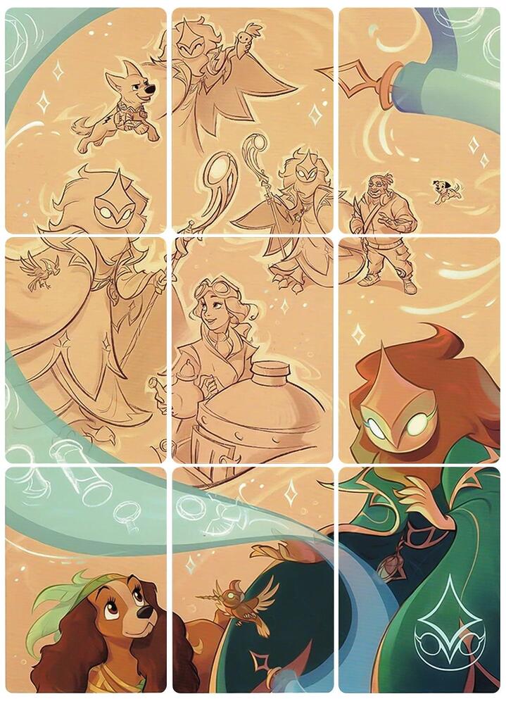 Archazia's Island Puzzle Insert (Set of 9) (Version 2 of 2) [Archazias Island]
