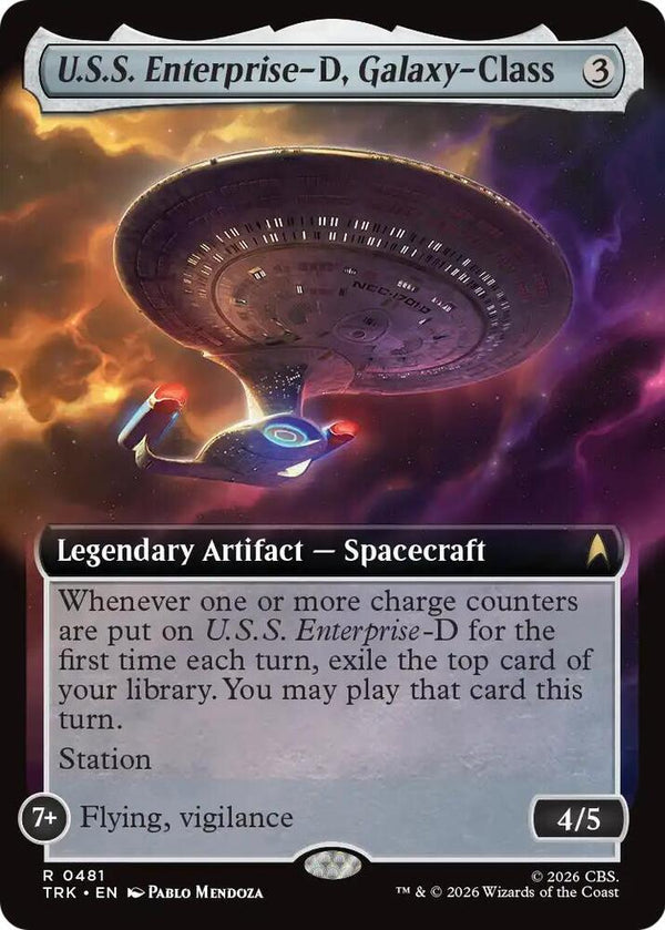 U.S.S. Enterprise-D, Galaxy-Class (Extended Art) (481) [Star Trek]