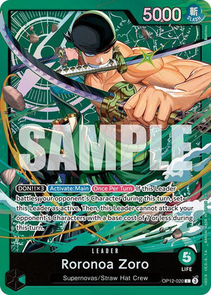 Roronoa Zoro (OP12-020) [Starter Deck 32: GREEN Roronoa Zoro]