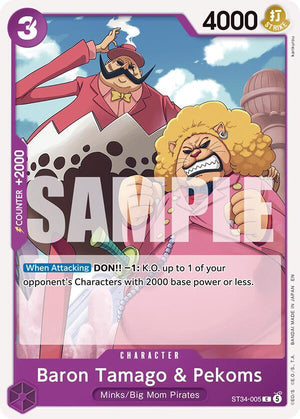 Baron Tamago & Pekoms (ST34-005) [Starter Deck 34: PURPLE Charlotte Katakuri]