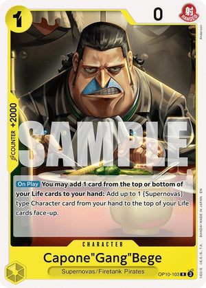 Capone"Gang"Bege (OP10-103) [Starter Deck 36: YELLOW Eustass”Captain”Kid]