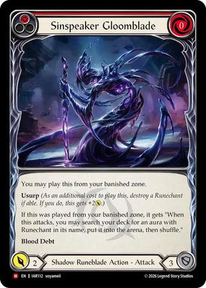 Sinspeaker Gloomblade (IAR112) [Usurp the Shadow Throne]