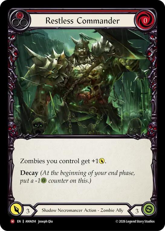 Restless Commander (Red) (AMA014) [Armory Deck: Malice]