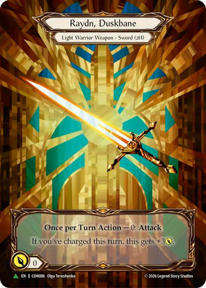 Raydn, Duskbane (Marvel) - CON006 [Flesh and Blood Promo Cards]