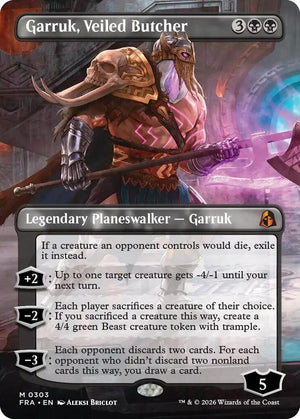 Garruk, Veiled Butcher (Borderless) (303) [Reality Fracture]