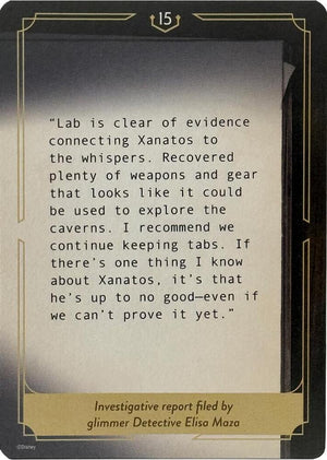 Whispers in the Well Case File Cards (15 of 18) [Whispers in the Well]