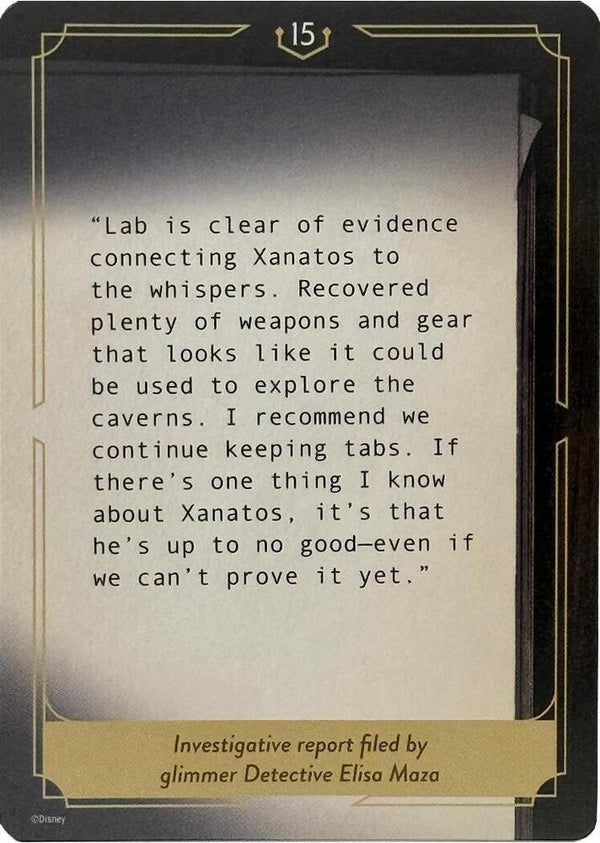 Whispers in the Well Case File Cards (15 of 18) [Whispers in the Well]