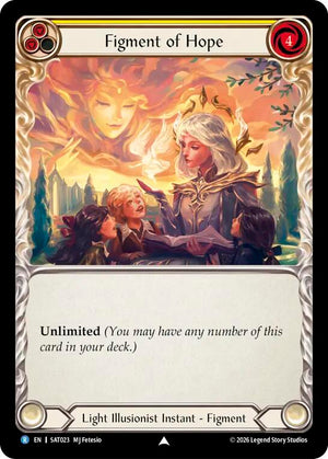 Figment of Hope (Yellow) // Suraya, Archangel of Endless Hope (SAT023) [Silver Age: Usurp the Shadow Throne]