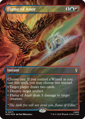 Flame of Anor (Borderless) (Surge Foil) (71) [The Hobbit: Eternal-Legal]