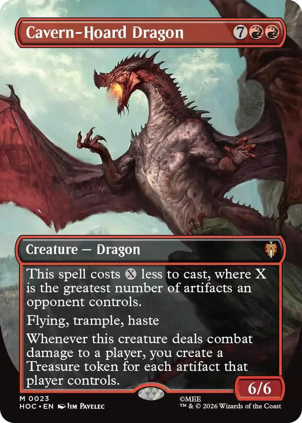 Cavern-Hoard Dragon (Borderless) (23) [The Hobbit: Eternal-Legal]