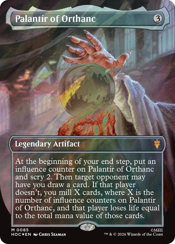Palantir of Orthanc (Borderless) (Surge Foil) (85) [The Hobbit: Eternal-Legal]