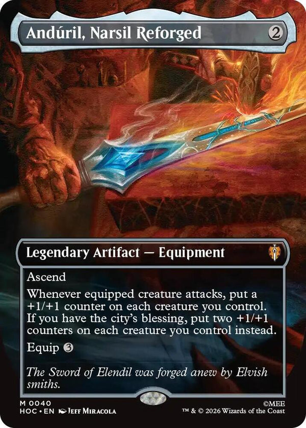 Anduril, Narsil Reforged (Borderless) (40) [The Hobbit: Eternal-Legal]